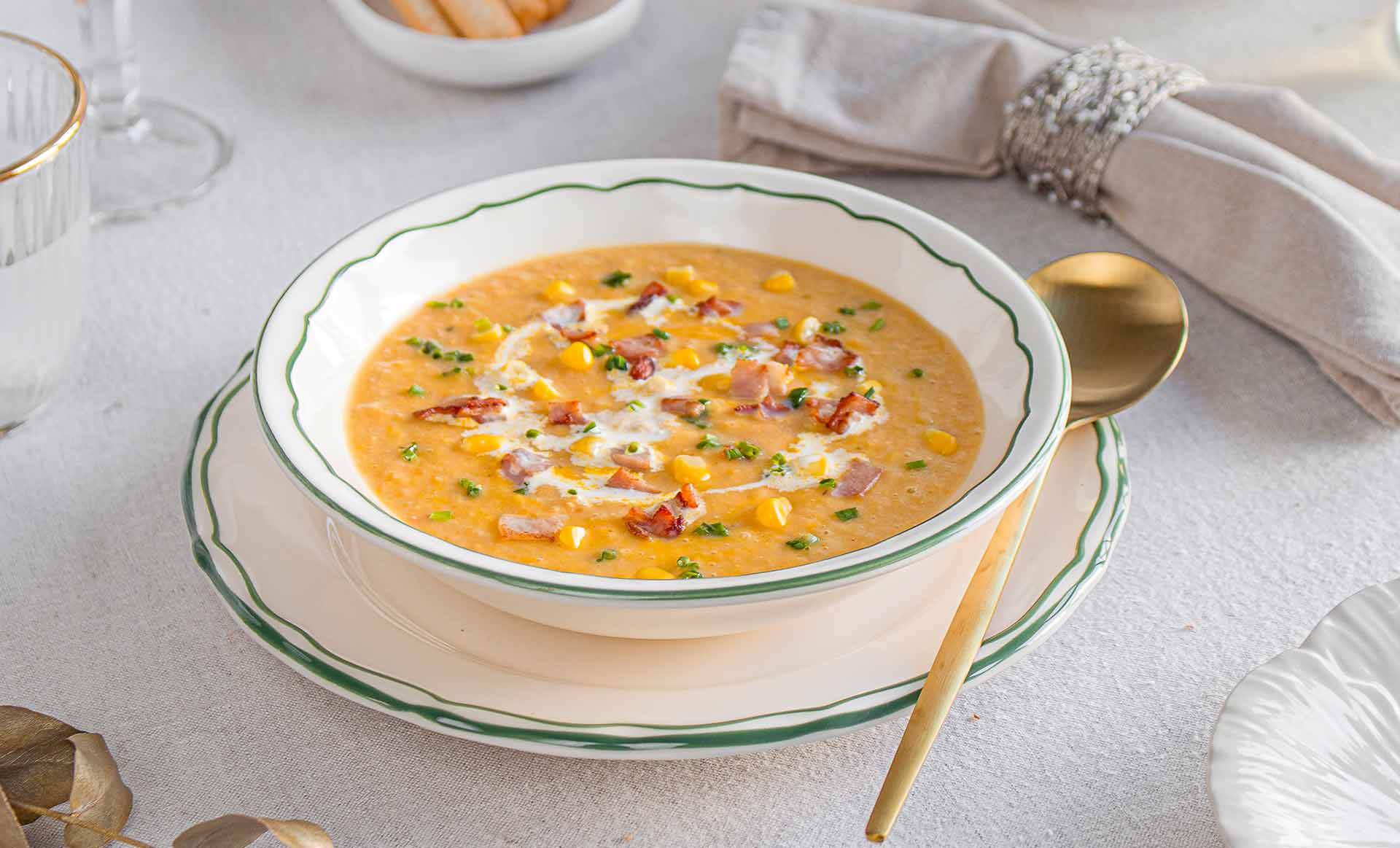 σουπα καλαμποκι - corn chowder